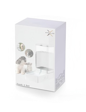 Bebedero transparente para perro Xtellar 2.5 L