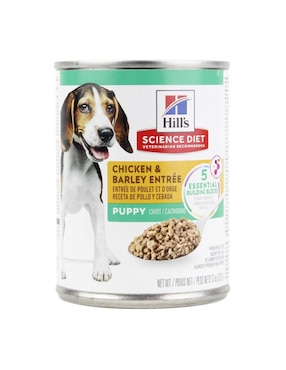 Alimento húmedo Hill's science diet de pollo para perro etapa cachorro contenido 377 g 12 piezas