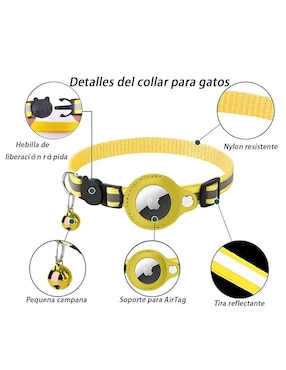 Collar Xtellar de poliéster para gato