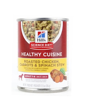 Alimento húmedo Hill's Science Diet de pollo para perro etapa adulto contenido 350 g