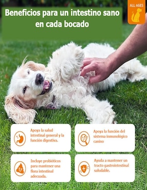 Suplemento alimenticio para mascota probiótico Zesty paws