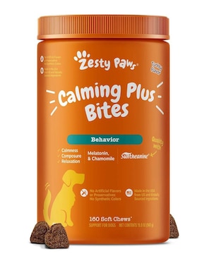 Suplemento alimenticio para mascota reducir estrés y ansiedad Zesty paws