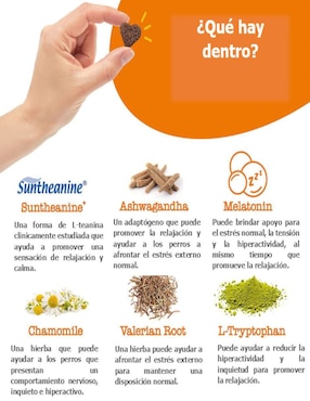 Suplemento alimenticio para mascota reducir estrés y ansiedad Zesty paws