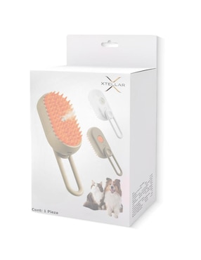 Cepillo Xtellar de plástico para perro y gato