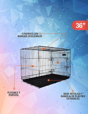 Jaula para perro Fancy Pets de acero
