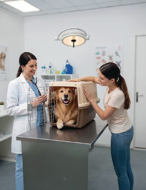 Transportadora para perro Polipets de plástico