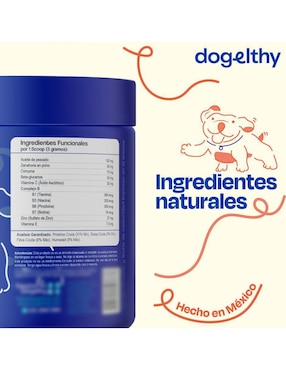 Suplemento alimenticio para mascota Omegas Dogelthy