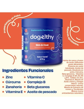 Suplemento alimenticio para mascota Omegas Dogelthy