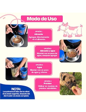 Suplemento alimenticio para mascota probiótico Dogelthy