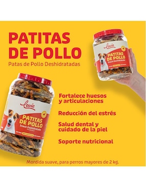 Premio Lovie de pollo para perro 45 piezas