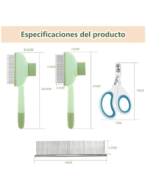 Set cepillo Lab.G para perro y gato