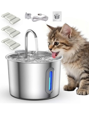 Bebedero transparente para perro y gato Lab.G 2 L