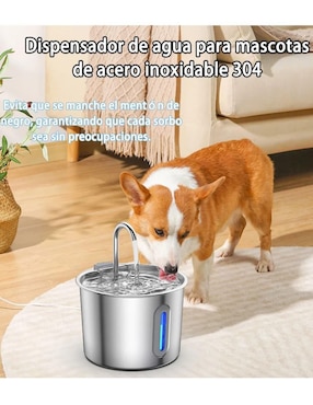 Bebedero transparente para perro y gato Lab.G 2 L