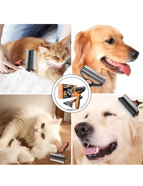Rastrillo limpiador Xtellar de plástico para perro y gato