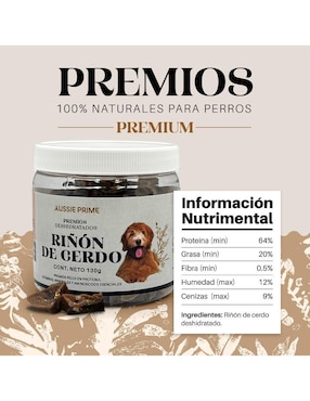 Premio Aussie Prime de cerdo para perro contenido 250 g