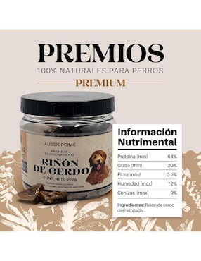 Premio Aussie Prime de cerdo para perro contenido 250 g