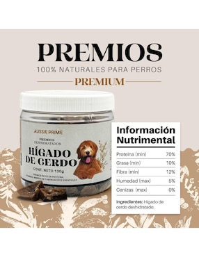 Premio Aussie Prime de cerdo para perro 250 g