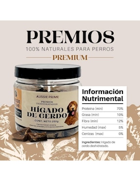 Premio Aussie Prime de cerdo para perro 250 g