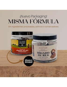 Premio Aussie Prime de res para perro contenido pack x3 250 g