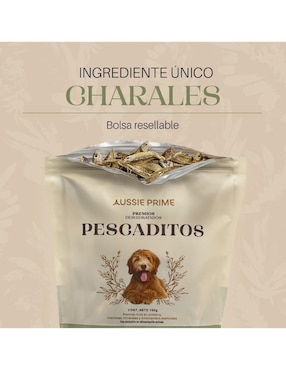 Premio Aussie Prime de salmón para perro contenido  bolsa de 100 g