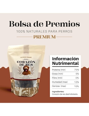 Calmante para mascota Aussie Prime de res para perro contenido 300 g
