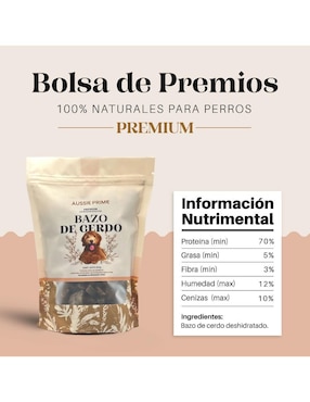 Calmante para mascota Aussie Prime de cerdo para perro contenido 300 g