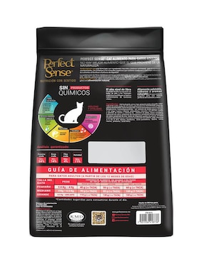 Croqueta Perfect Sense de pollo para gato etapa adulto contenido 1 pieza 5 kg