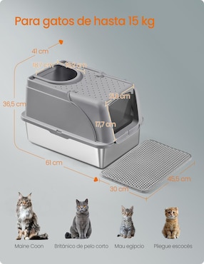 Arenero Songmics Home para gato