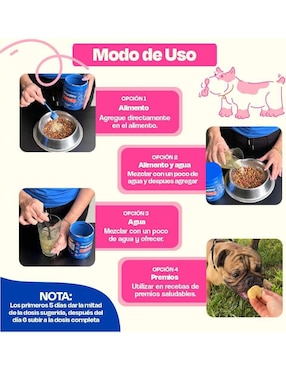 Suplemento alimenticio para mascota probiótico Dogelthy