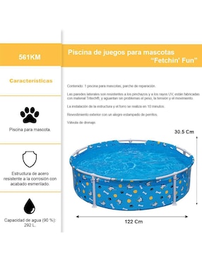 Alberca para mascota Importadora la Merced Familiar