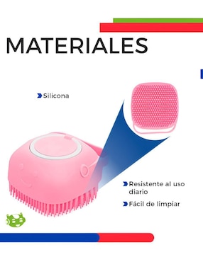 Cepillo Xtellar de silicón para mascota