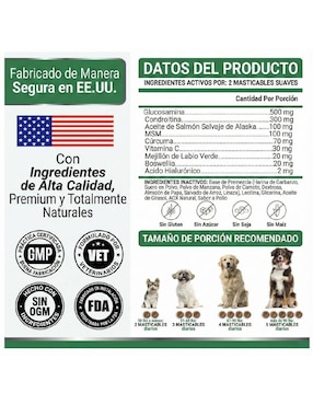 Suplemento alimenticio para mascota Vitamínico Yuma's