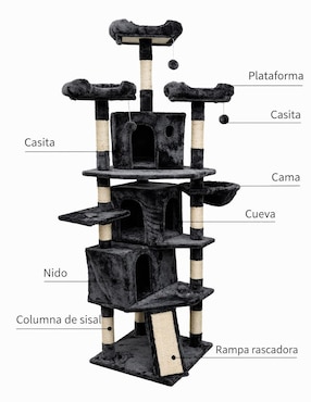 Mueble rascador para gato Matchi