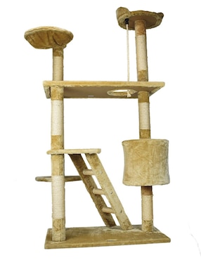 Mueble Para Gato Con Casa Y Escalera Fancy Pets 158 Cm