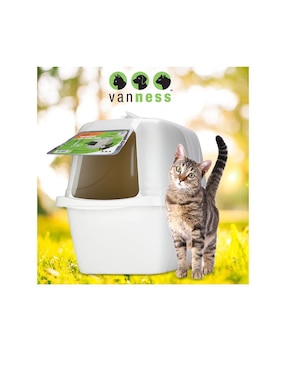 Arenero para gato cubierto Van Ness grande