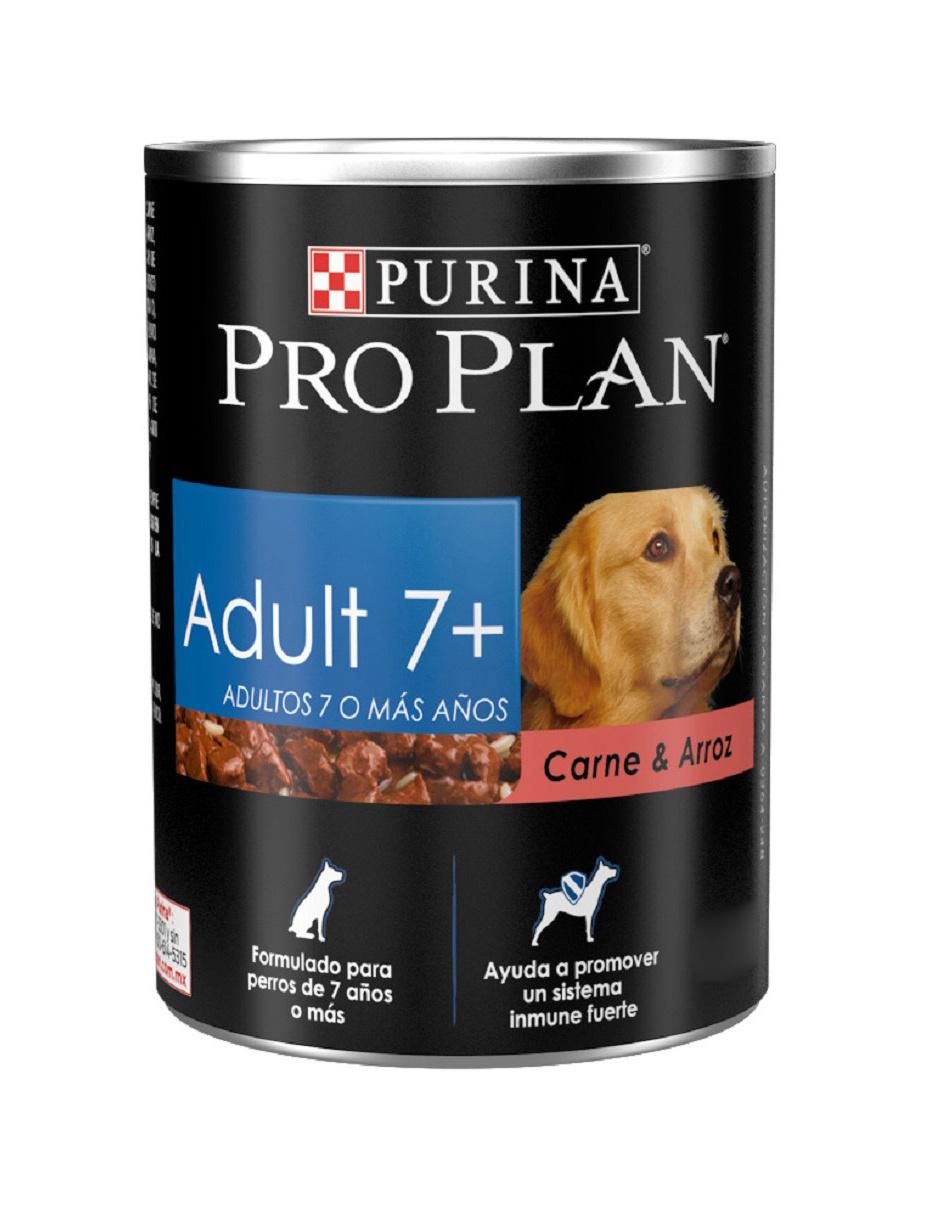 Alimento húmedo de Carne con arroz para perro etapa adulto contenido 368 g