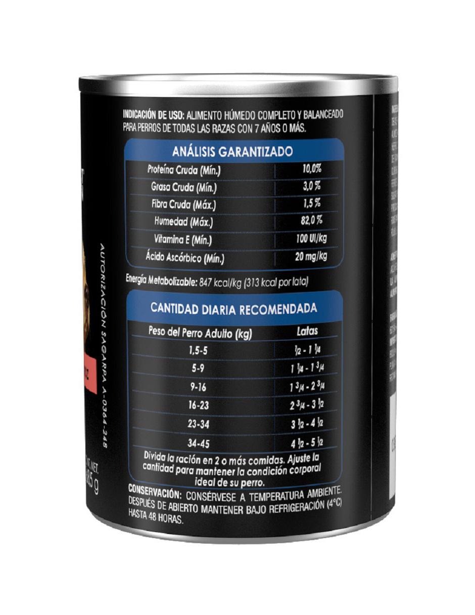 Alimento húmedo de Carne con arroz para perro etapa adulto contenido 368 g 2