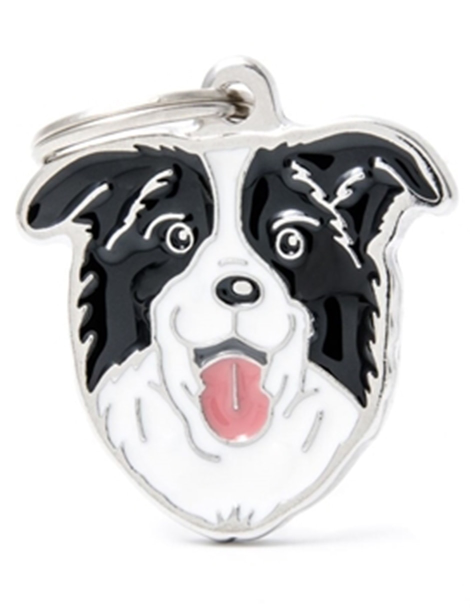 Placa de identificación para Perro negra Placa de identificación para Perro negra