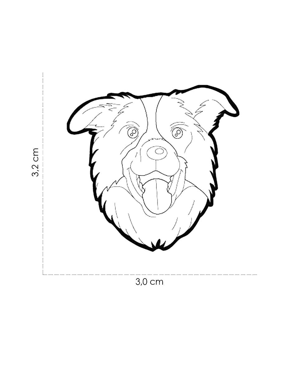 Placa de identificación para Perro negra 3