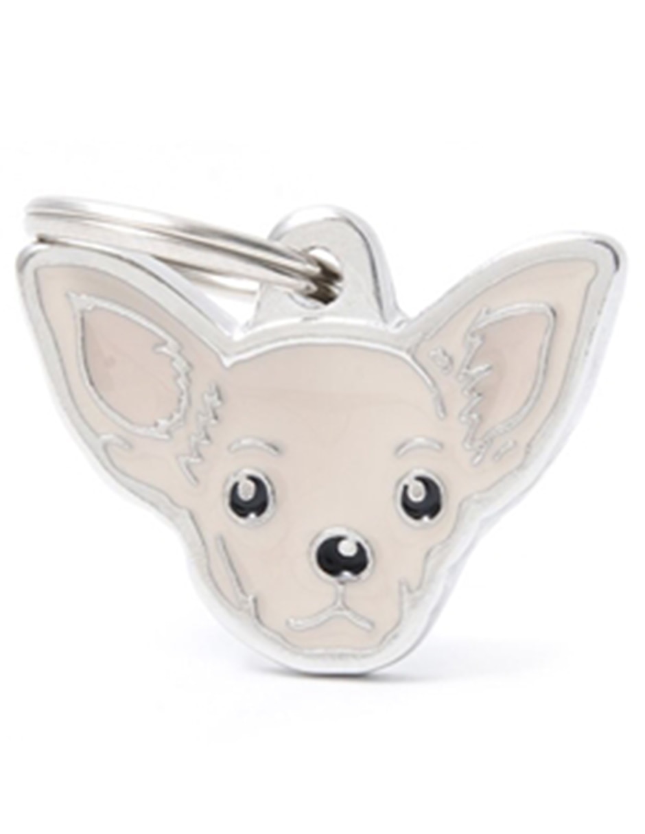 Placa de identificación para Perro crema