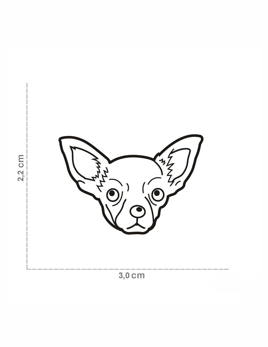 Placa de identificación para Perro crema 2