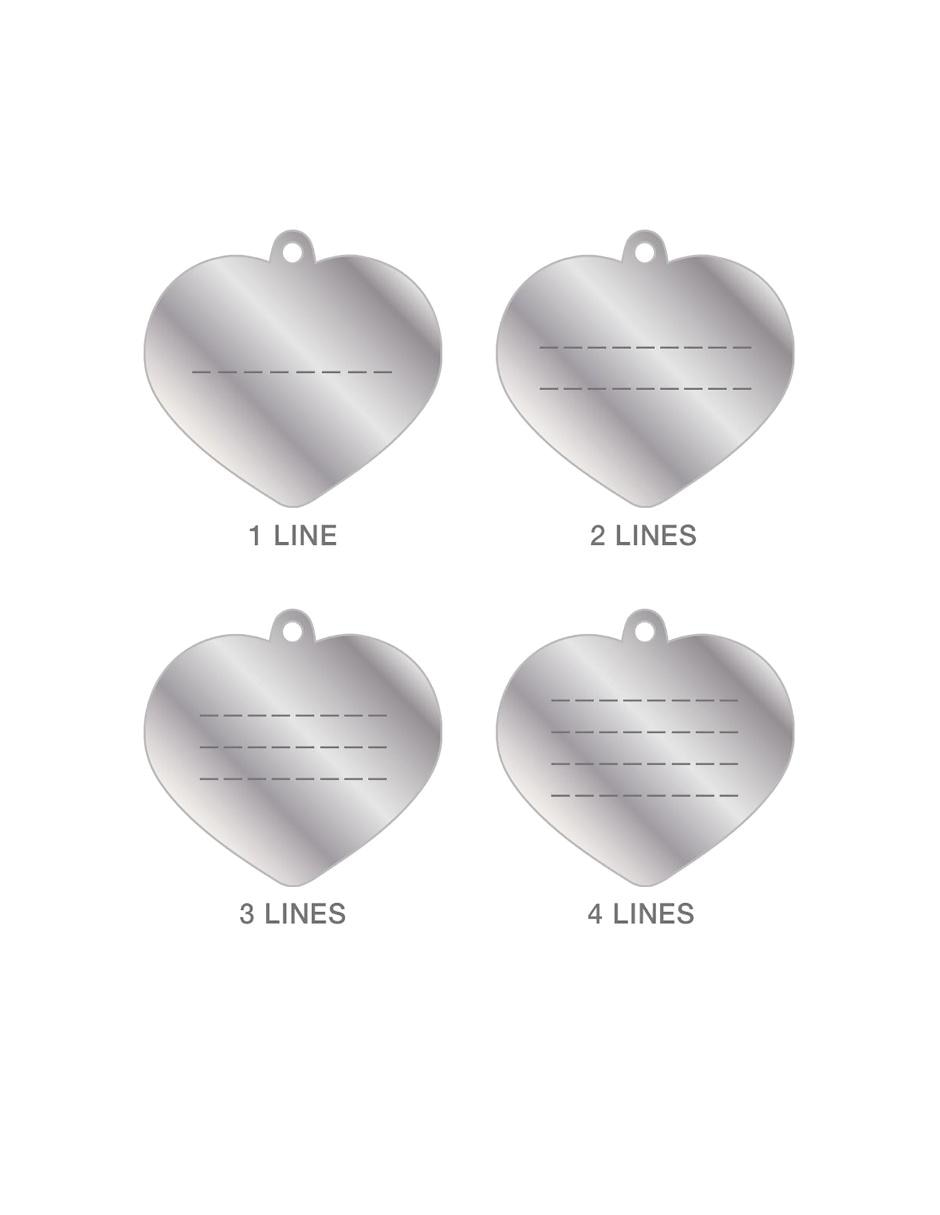 MY FAMILY BIG HEART CHROMED, M, PLATA