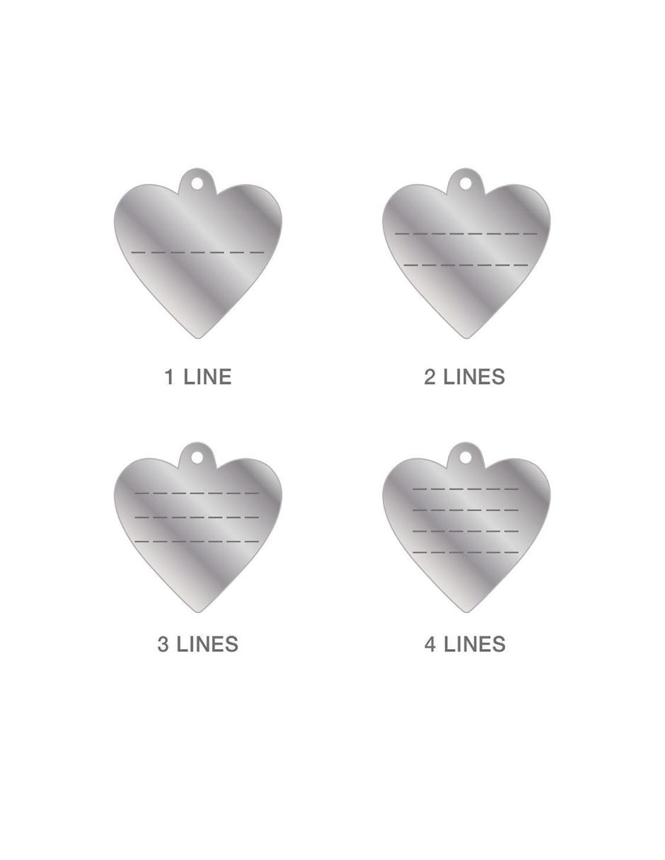 MY FAMILY SMALL HEART CHROM, CH, PLATA