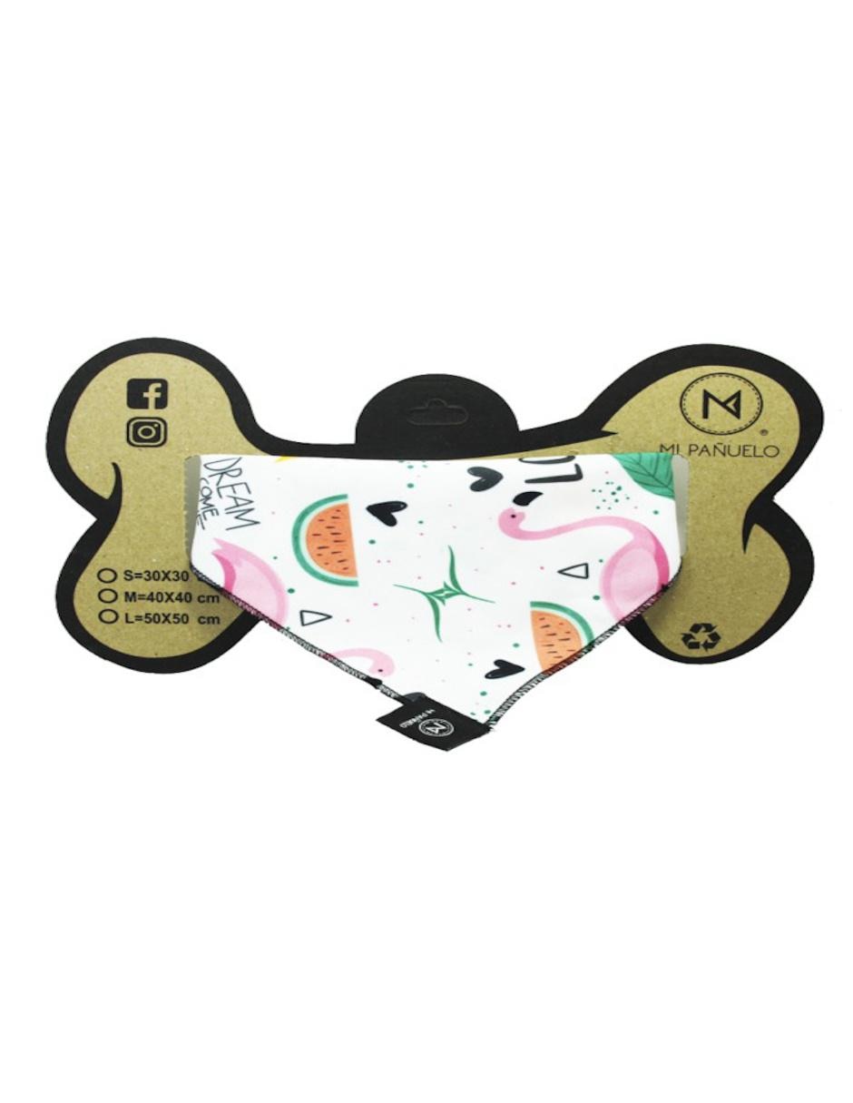 Pañuelo para mascotas Flamingo algodón