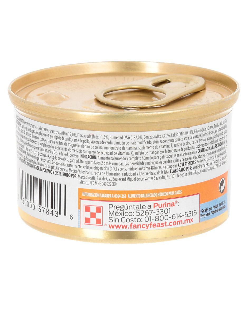 Alimento húmedo de Pescado blanco y atún para gato etapa adulto contenido 85 g 4