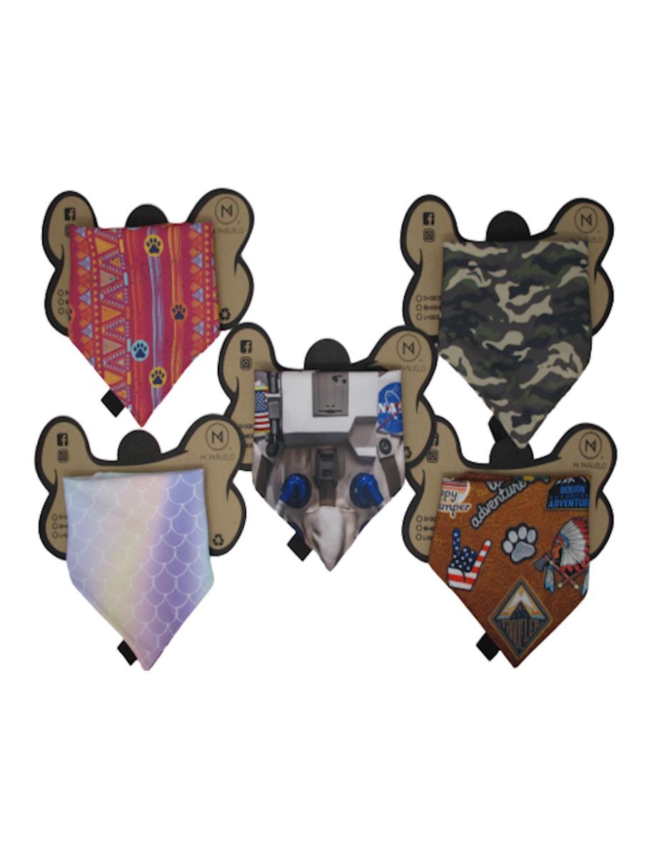 Set de 5 pañuelos doble vista para Mascota 2