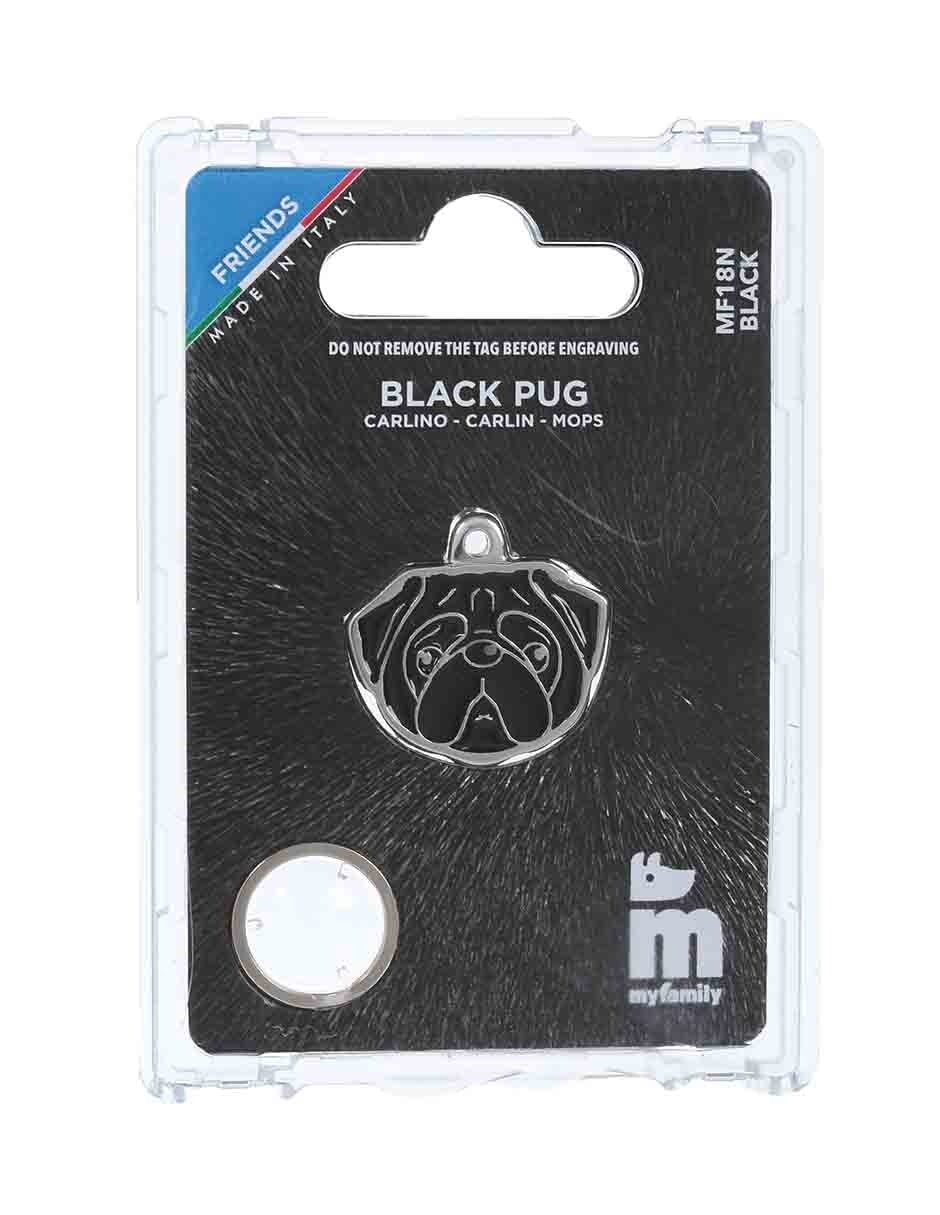 Placa de identificación Pug 3