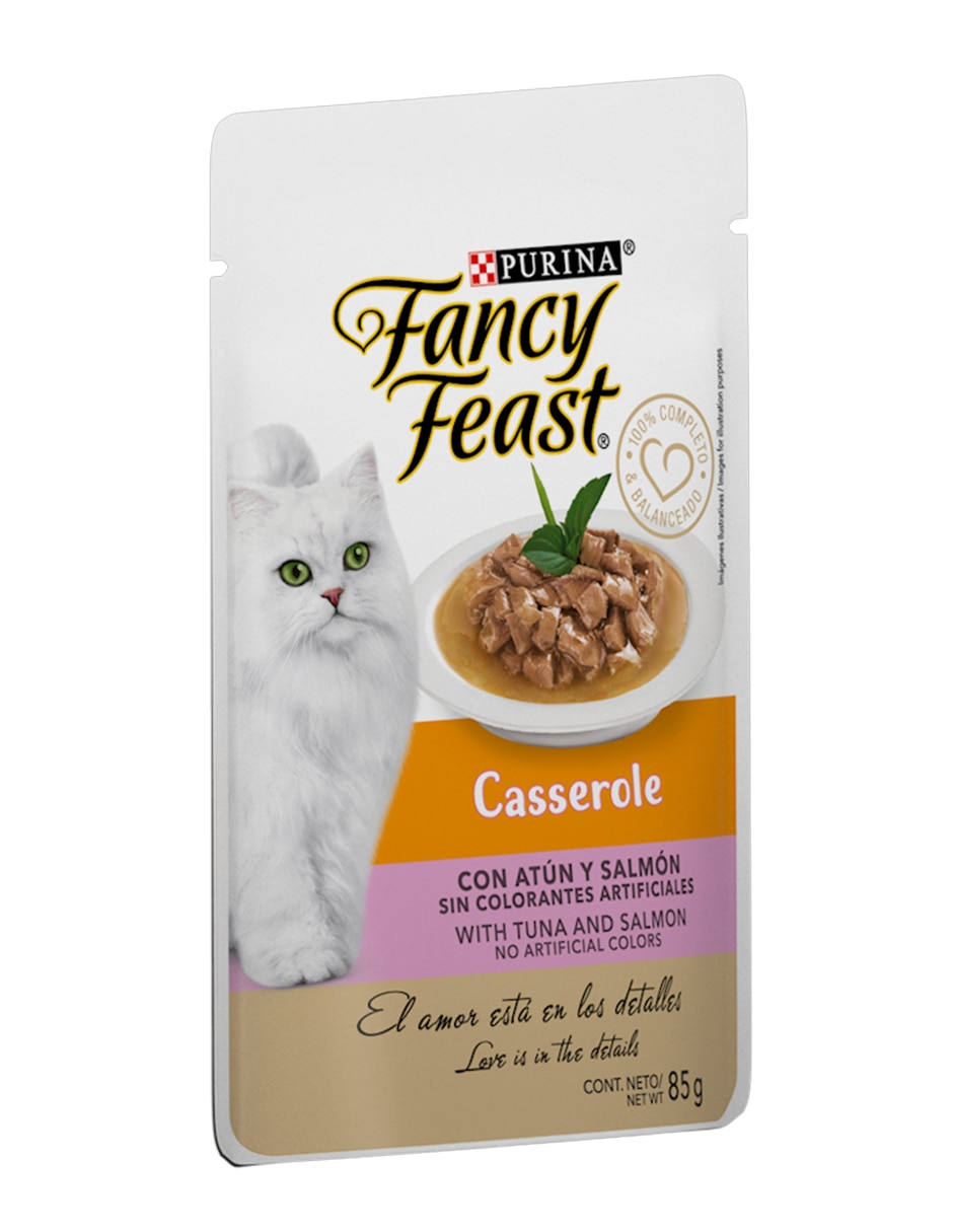 Alimento húmedo de Atún y salmón para gato etapa adulto contenido 85 g 4
