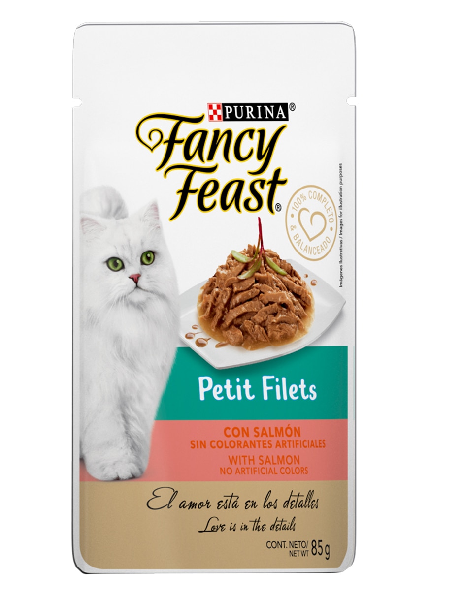 Alimento húmedo de Salmón para gato etapa adulto contenido 85 g 4