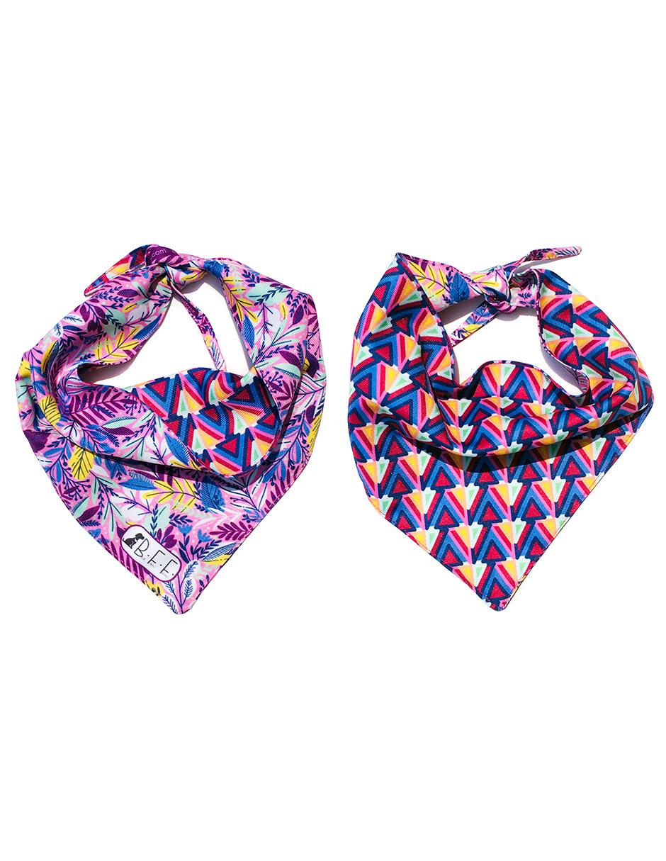 Kit de 3 bandanas artesanales doble vista para Perro 5